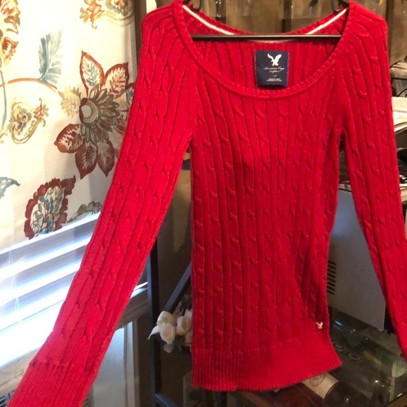 sweater red American eagle small - Picture 2 of 5